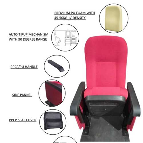 Auto Tip Up Auditorium Chair