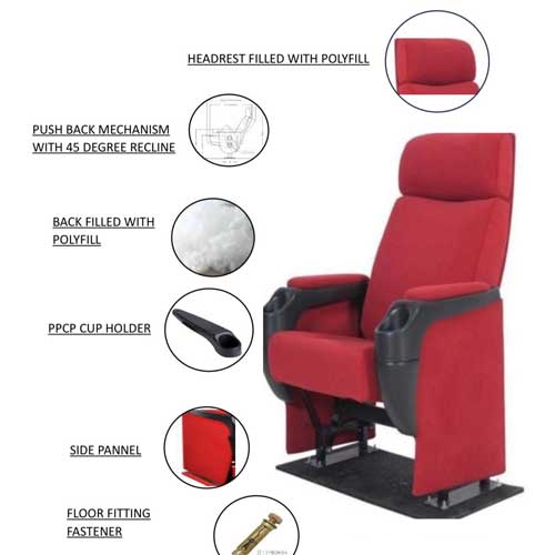 Push Back Auditorium Chair