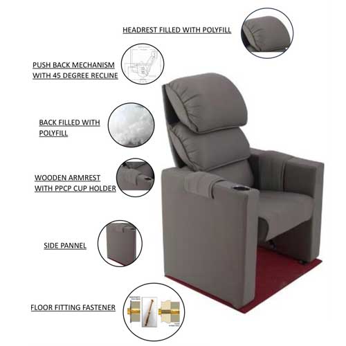 Push Back Auditorium Chair