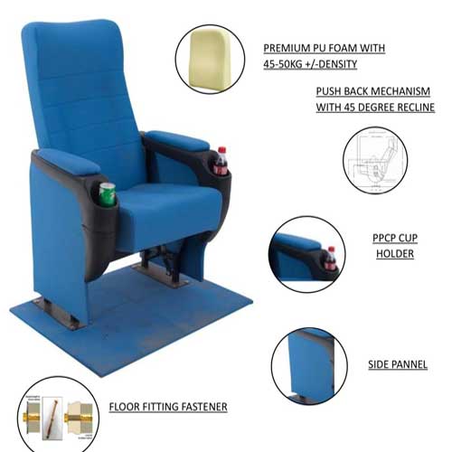 Push Back Auditorium Chair